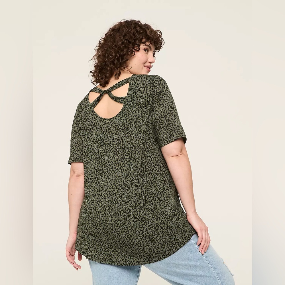 Lane Bryant Perfect Sleeve Back-Detail Tee